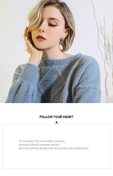  简约黑白时尚风格珠宝饰品、头饰、耳饰等详情描述模板