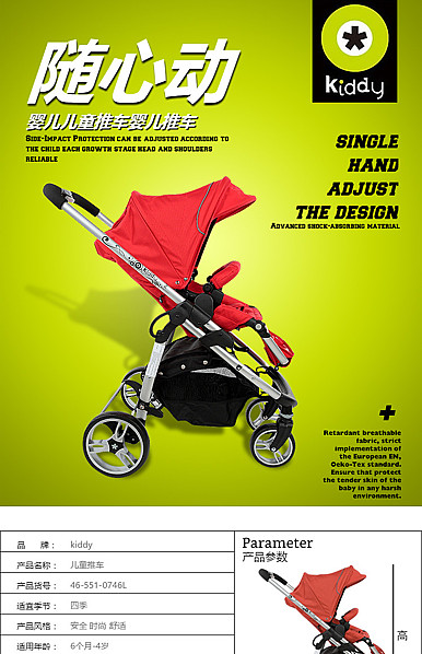  儿童玩具、儿童用品、推车详情描述模版