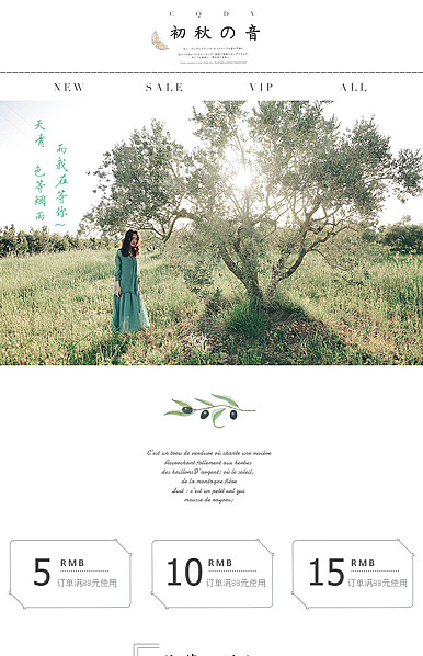  望穿秋水女装行业详情页头共享模板