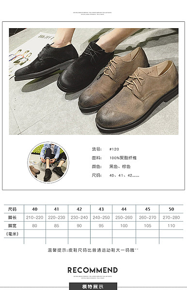   男鞋行业详情描述模板