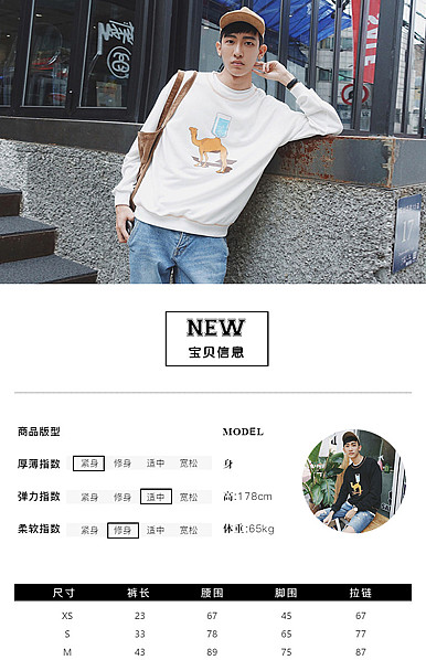  男装行业适用详情描述模板