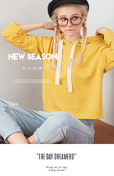  学院风、女装详情描述模板