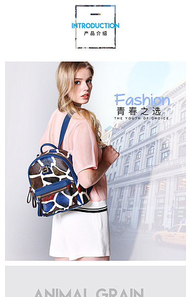 青春之选，时尚箱包行业详情描述模版