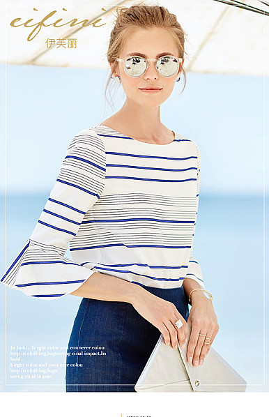  欧美时尚女装详情描述模板