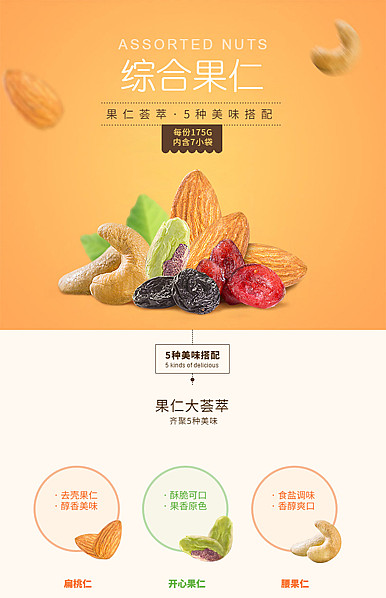  果仁、干果、坚果等食品行业详情描述模板