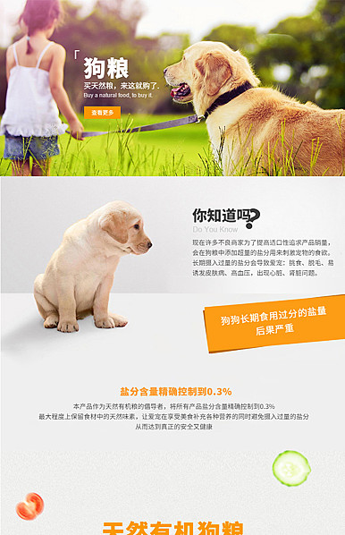  狗粮、猫粮、宠物用品等详情描述模板