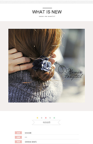  耳饰、头饰、发饰、戒指、项链、手链等详情描述模板