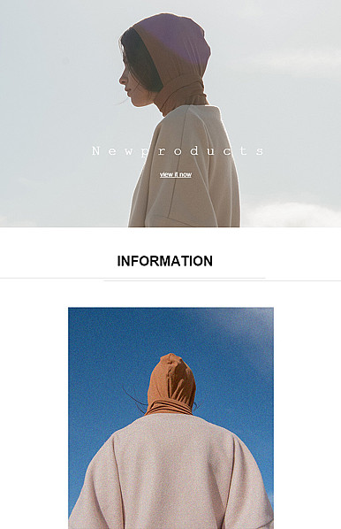  简约黑白欧美风格女装、女鞋包行业详情描述模板